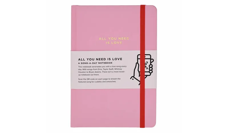Say It With Songs All You Need is Love A5 Hardback Notebook