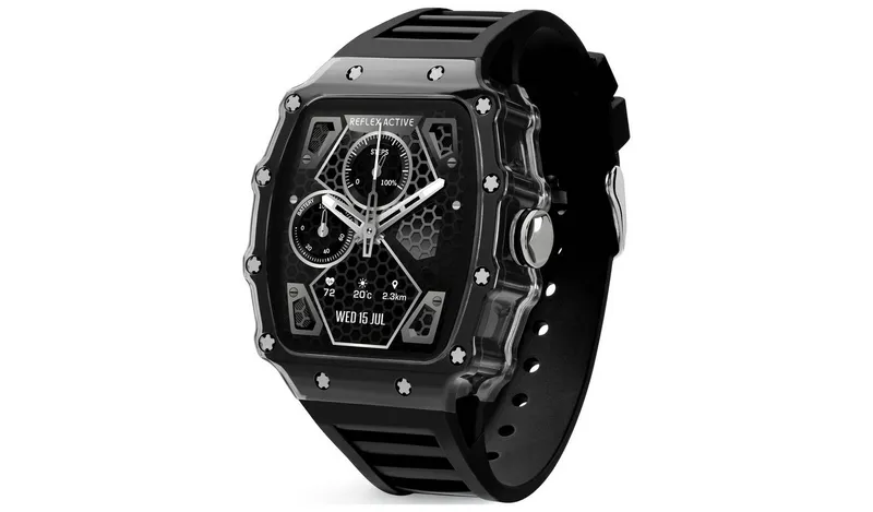 Reflex Active Nexus Black Strap Calling Smart Watch