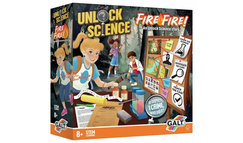 Galt STEM Unlock Science Fire Fire Mystery Game