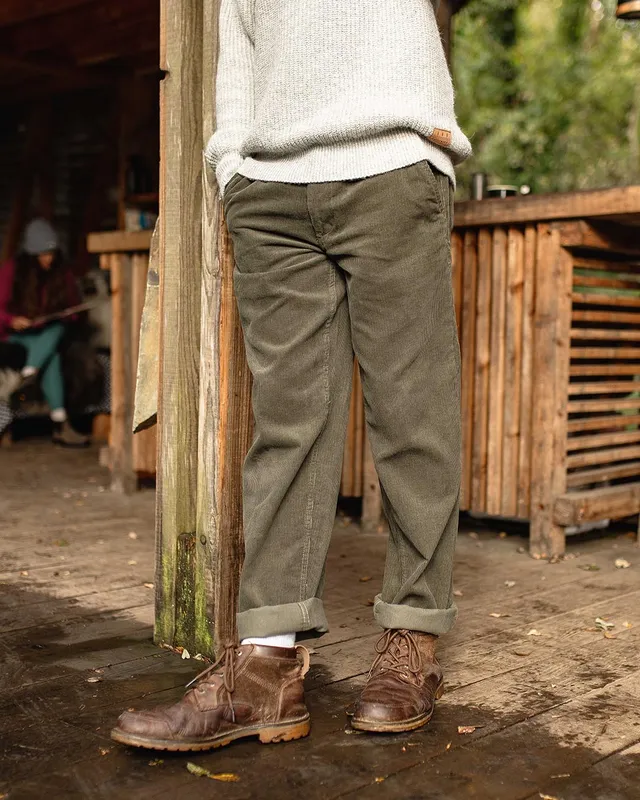 Passenger Clothing Adventurer Corduroy Trouser - Dusty Olive