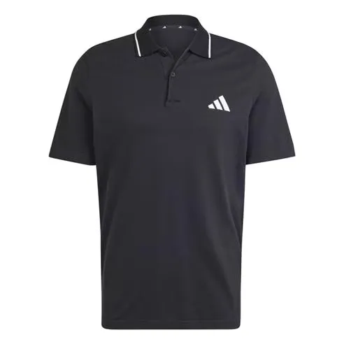 adidas Essentials Mens Cotton 3-Stripes Polo Shirt