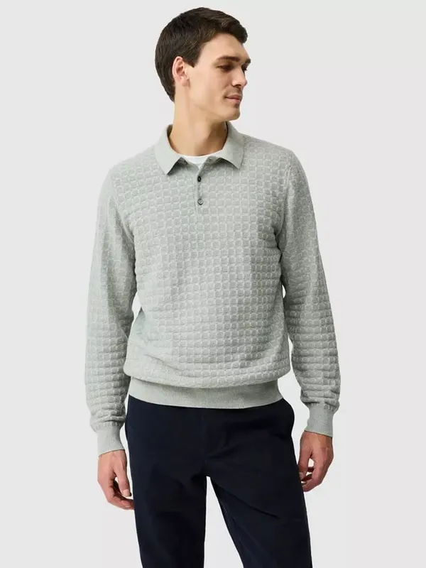 Rodd & Gunn Redruth Cotton Regular Fit Long Sleeve Knit Polo Shirt
