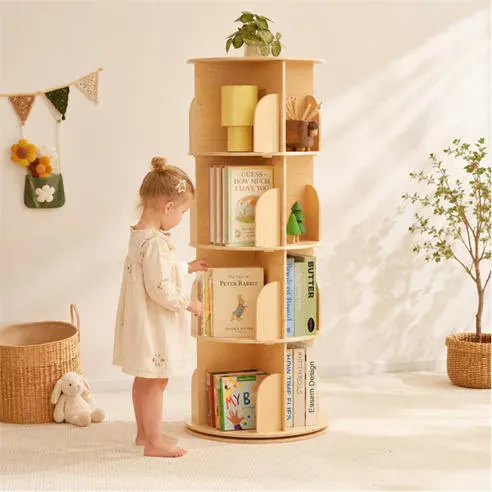 Tooky Toy Rotating Bookshelf