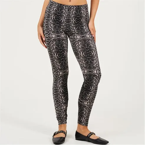 Brave Soul Womens All Over Snake Print Leggings