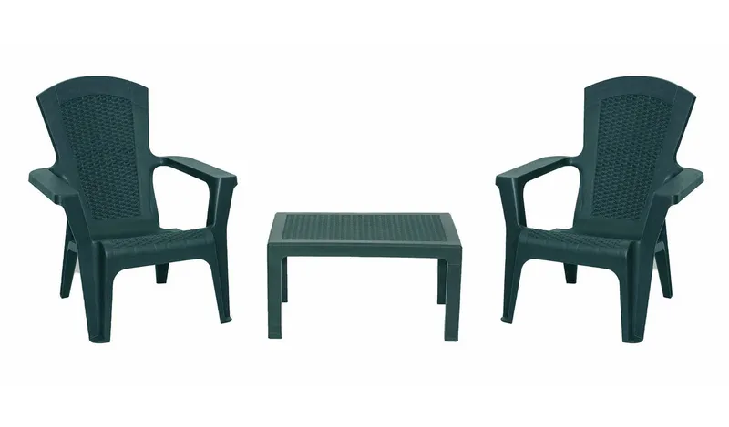 Bica Baltimore Stackable Garden Bistro Set - Green