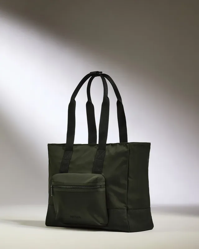 Antler Icon Tote Bag in Dark Khaki Green