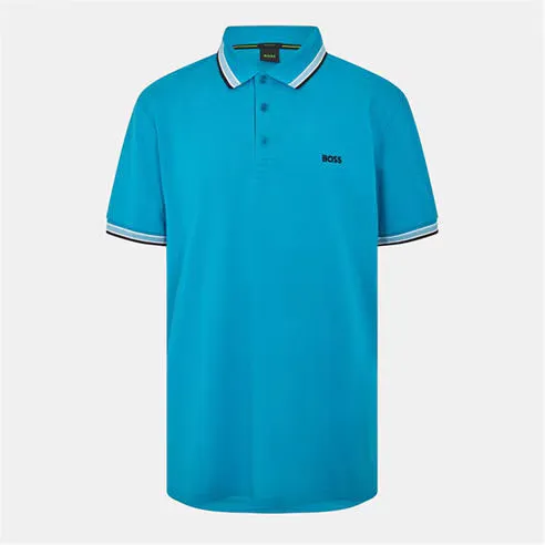 Boss Mens BOSS GREEN Performance Short Sleeve Polo Shirt with Logo Detail