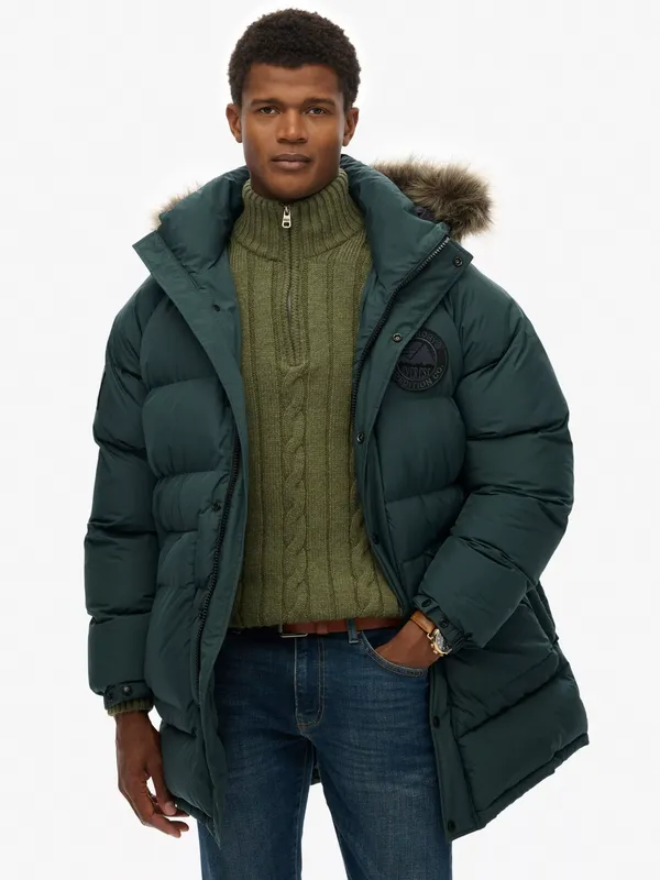 Superdry Everest Longline Baffled Parka Jacket