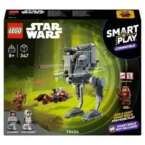 LEGO Star Wars SMART Play Compatible AT-ST Attack On Endor Construction Set 75424