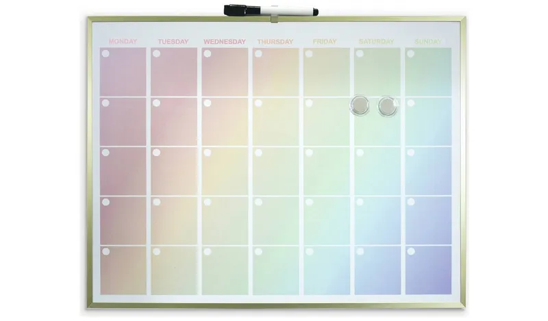 Cathedral Rainbow Magnetic Calendar Board - 43 x 58cm