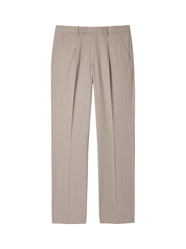 Paul Smith Woven Wool Blend Suit Trousers, Taupe