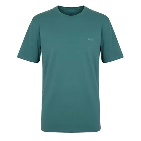 Boss Mens BOSS ORANGE Tales T-Shirt with Logo Patch Premium Cotton
