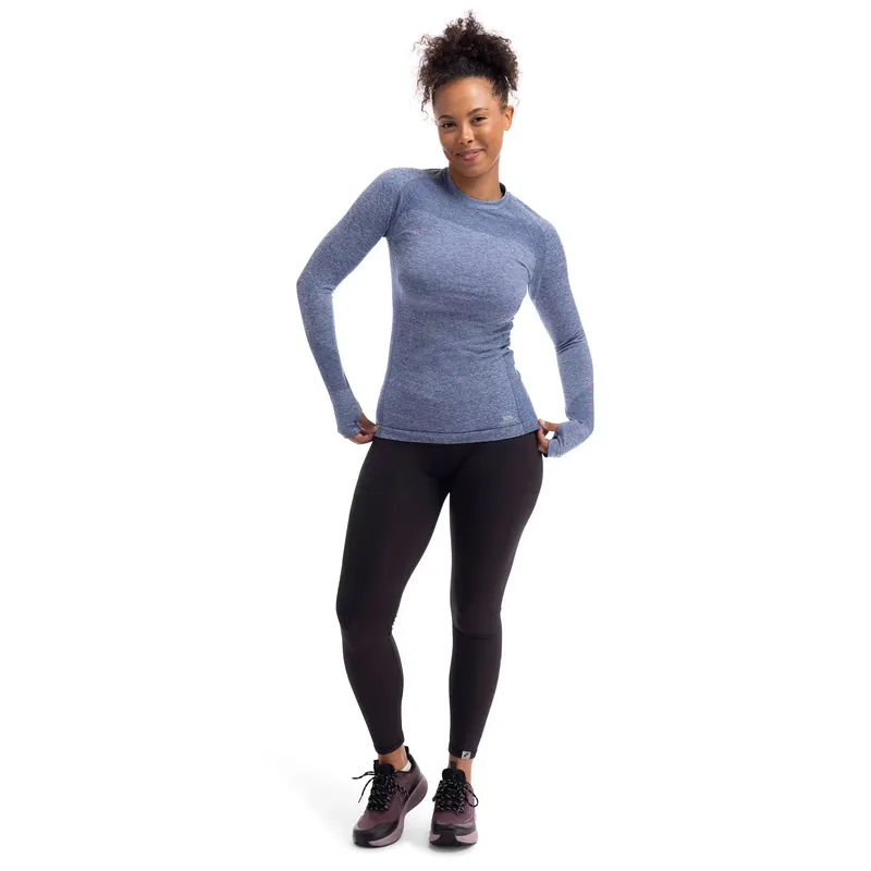 TRESPASS Womens Round Neck Wicking Quick Dry Long Sleeve Active Top - Pelina