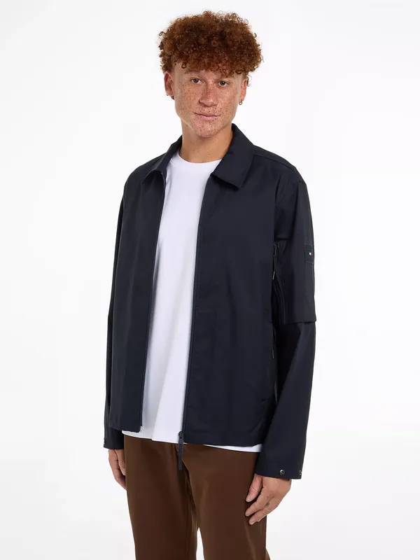 Tommy Hilfiger Technical Windbreaker Shacket, Desert Sky