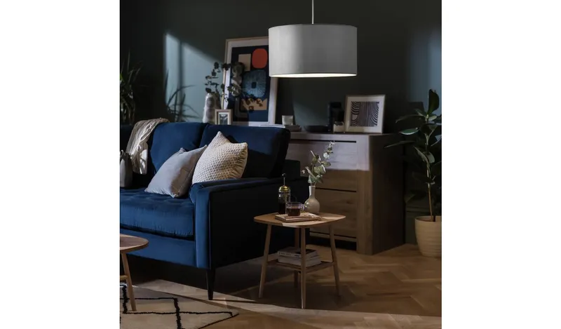 Habitat Velvet Easy Fit Lampshade - 49cm