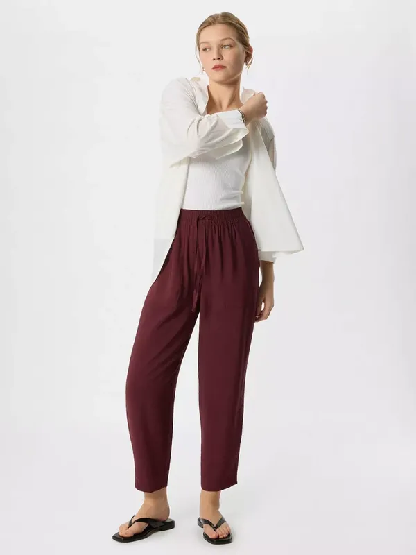 Whistles Relaxed Tie Waist Joggers xxx containing LENZING™ ECOVERO™ Viscose, Fig