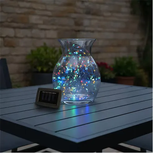 Streetwize 200 LED String Lights - 20m Solar Multi-Coloured