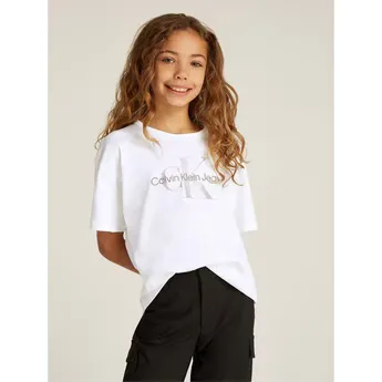 Calvin Klein Jeans Kids' Monologo Glitter T-Shirt