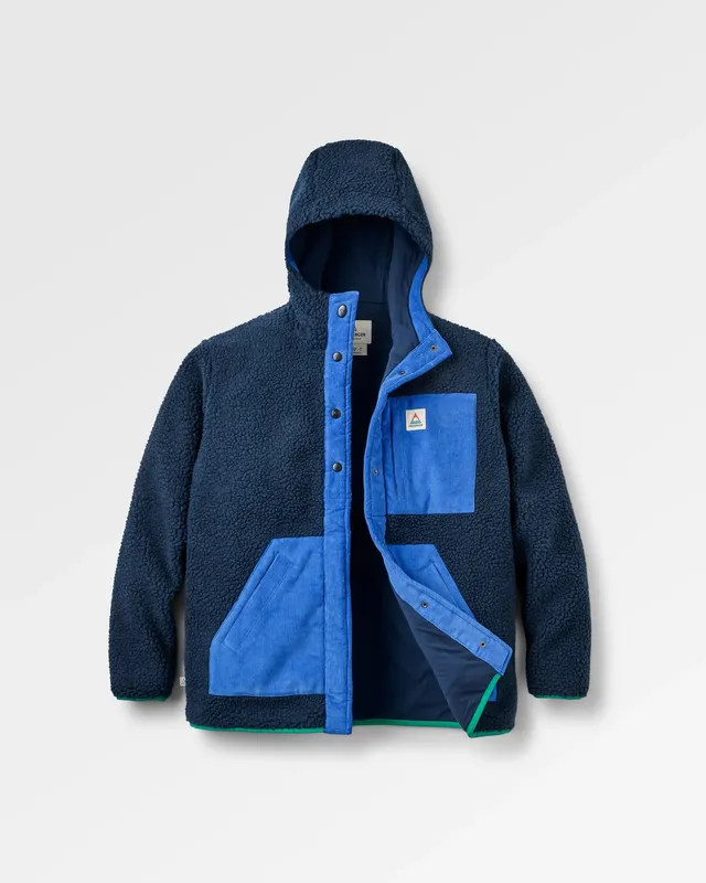 Passenger Clothing Clover Sherpa Hooded Fleece - Rich Navy