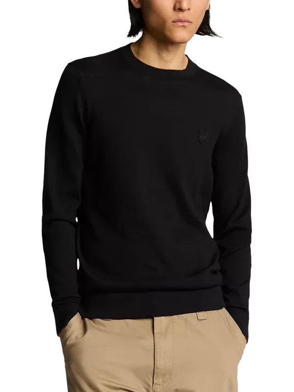 Lyle & Scott Cotton Tonal Crew Neck Jumper