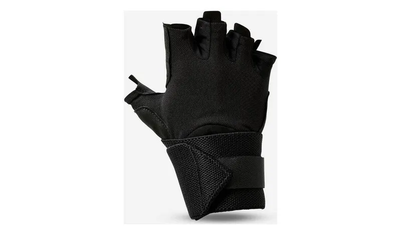 Decathlon 900 Weight Lifting Glove - Black, S