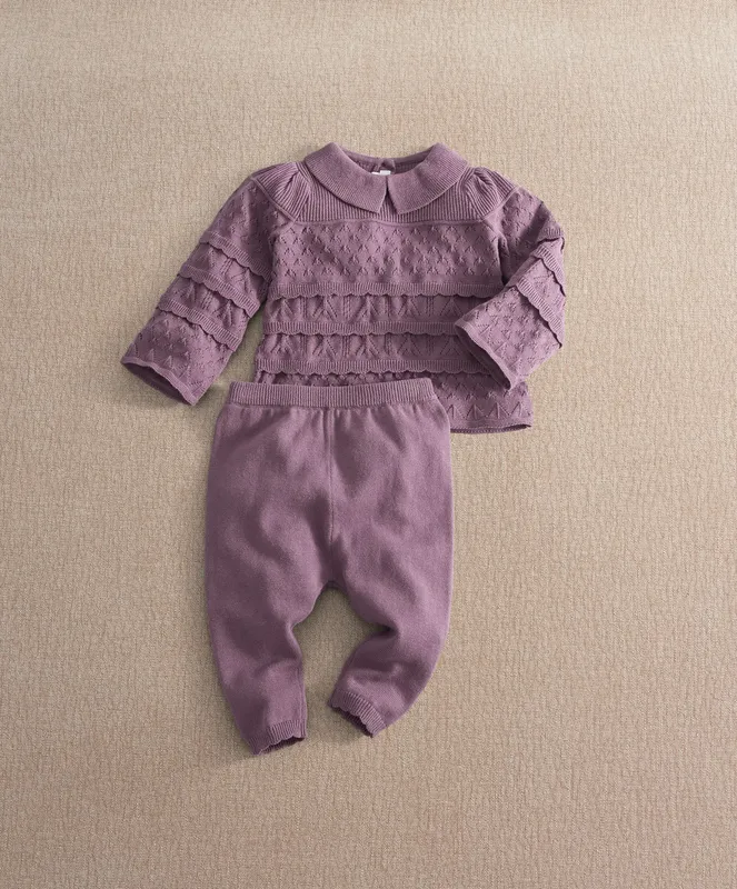 Mamas & Papas Plum Knit Set