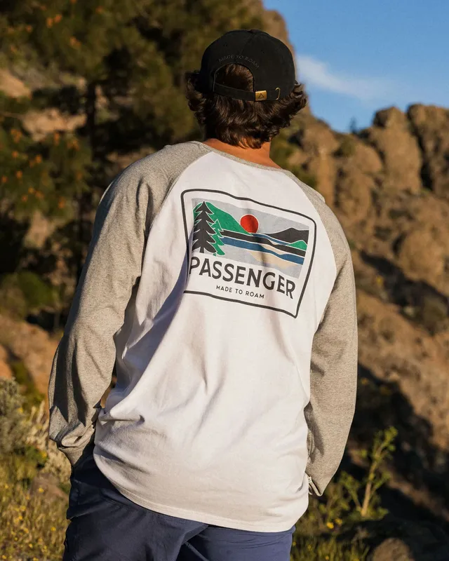 Passenger Clothing Roamer Raglan LS T-Shirt - White