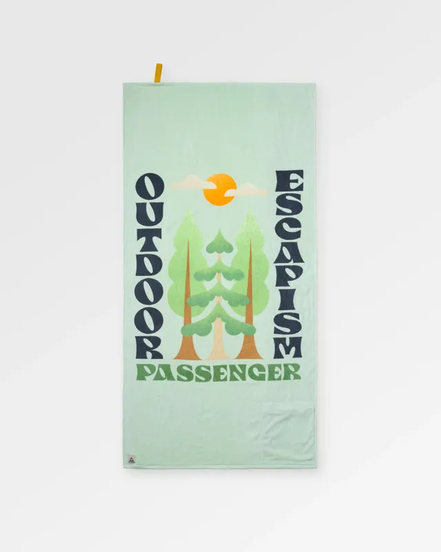 Passenger Clothing Tideline Cotton Beach Towel - Spearmint