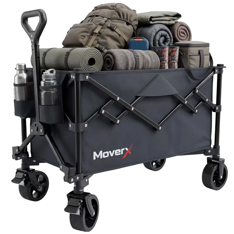 MOVERX Premium Folding Camping Trolley Compact Festival Wagon