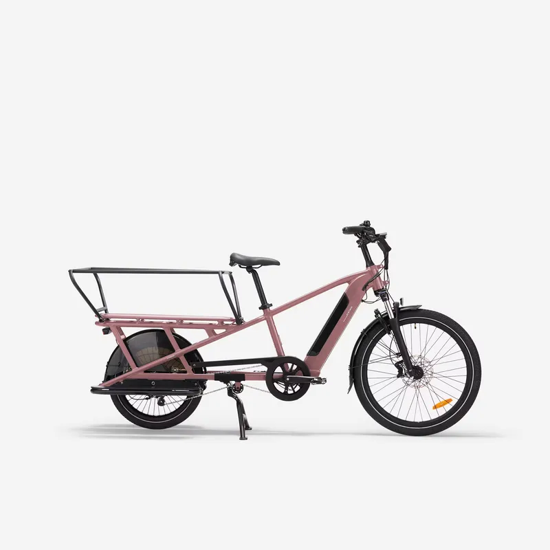 BTWIN ELECTRIC CARGO BIKE E-THREE 500 RED