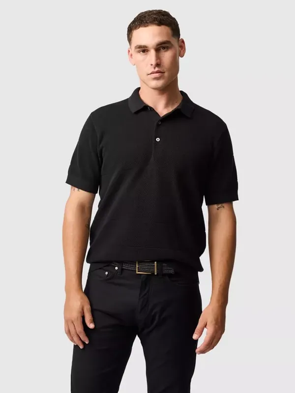 Rodd & Gunn Masons Flat Cotton Knitted Cotton Short Sleeve Polo Shirt