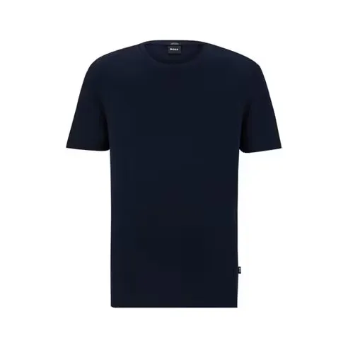 Boss Men's Tessler 150 Black Cotton Short Sleeve Slim Fit T-Shirt