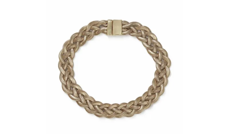 Freedom Gold Tone Plated Snake Chain Necklace