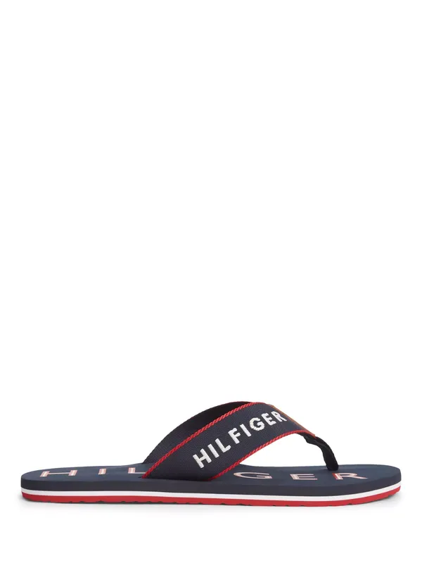 Tommy Hilfiger Sporty Logo Flip Flops, Navy