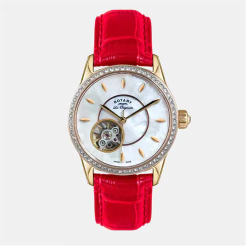 Rotary Women's Swiss Quartz Stainless Steel Mineral Crystal Analogue Quartz Watch