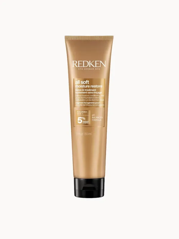 Redken All Soft Moisture Restore Leave-In Treatment for Dry Hair with Argan Oil and Hyaluronic Acid 150ml