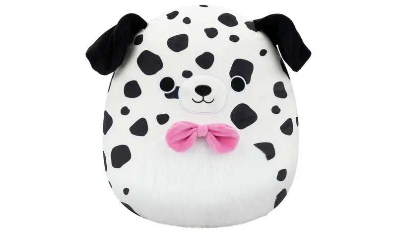 Squishmallows 12 inch Dustin White Dalmatian Plush