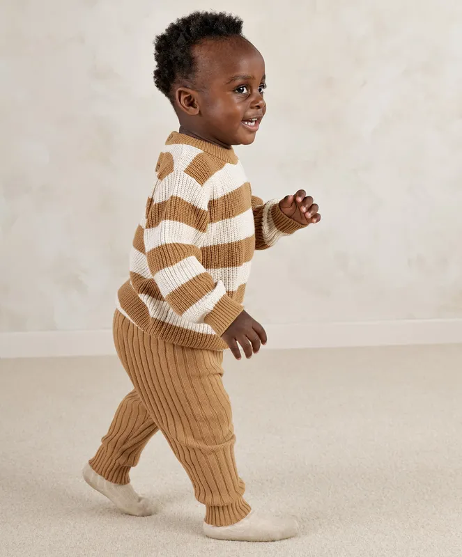 Mamas & Papas Stripe Knitted Jumper & Leggings Set