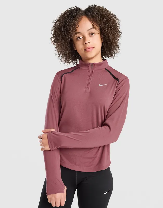 Nike Girls' Long Sleeve 1/2 Zip Top Junior