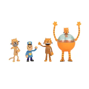 Dog Man Supa Cat 6cm Figure 5 Pack