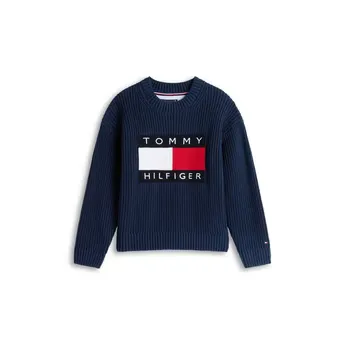 Tommy Hilfiger Kids' Heritage Knitted Crew Neck Jumper