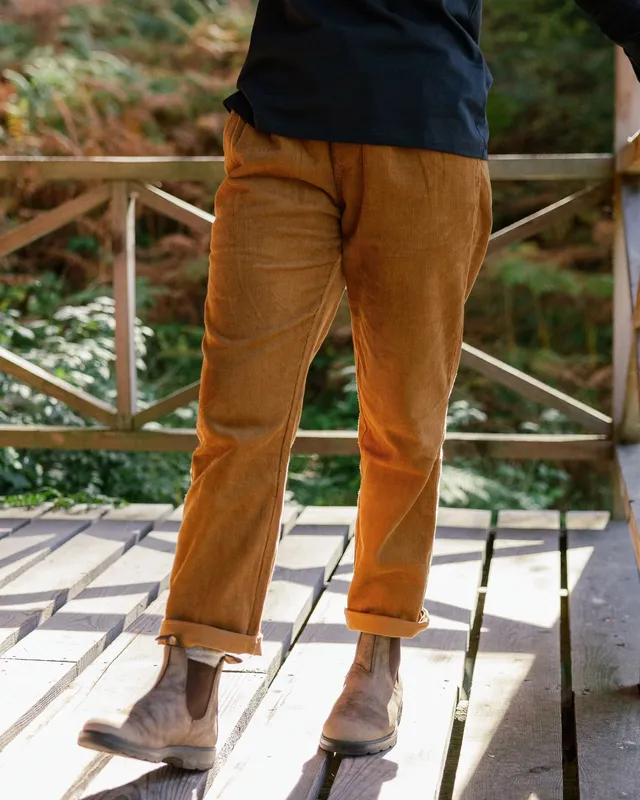 Passenger Clothing Compass Corduroy Trouser - Coconut
