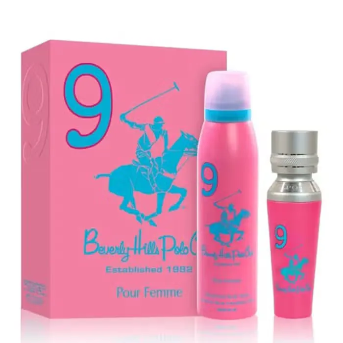 Beverly Hills Polo Club Beverly Hills Polo Club 9 Eau De Parfum 100ml Gift Set