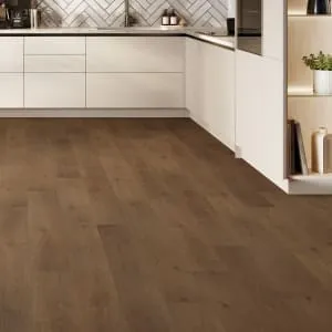 ClickCo Dark Brown Oak SPC Luxury Vinyl Flooring with Integrated Underlay - 2.64m2