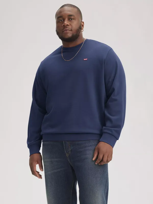 Levi's Big & Tall Original Housemark Sweatshirt, Dress Blue
