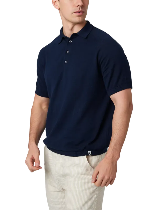 Peregrine Jones Cotton Regular Fit Short Sleeve Polo Shirt