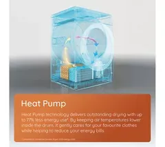 HOTPOINT PetHairCare C HSD 82M WW UK 8 kg Heat Pump Tumble Dryer - White