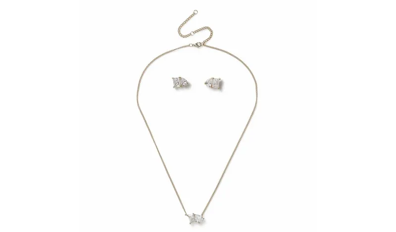Liars & Lovers Gold Tone Necklace and Earring Set