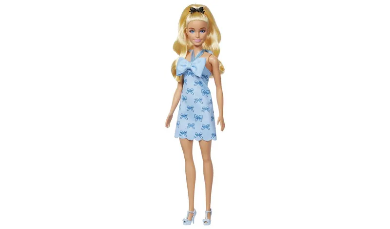 Barbie Fashionistas Doll in Blue Bow Halter Dress