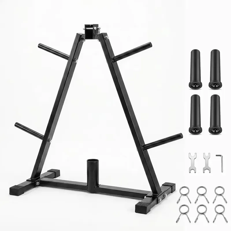 CENTRA Centra Weight Plate Storage Rack Olympic Plate Holder Gym Weight Stand Tree
